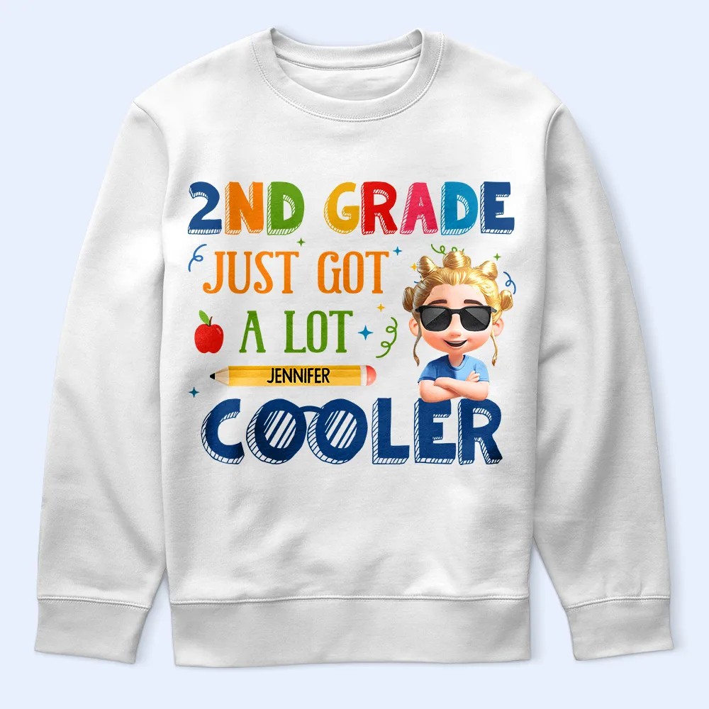 School Just Got A Lot Cooler - Personalized T Shirt - Image 5