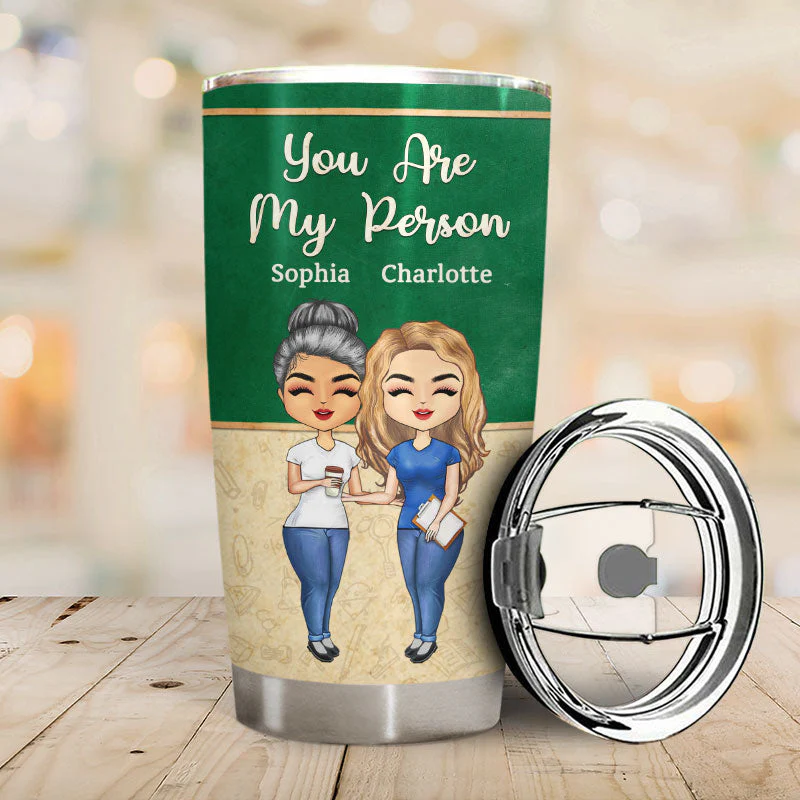 Share Unique Bond And Secret Language Teacher - BFF Bestie Gift - Personalized Custom Tumbler - Image 2