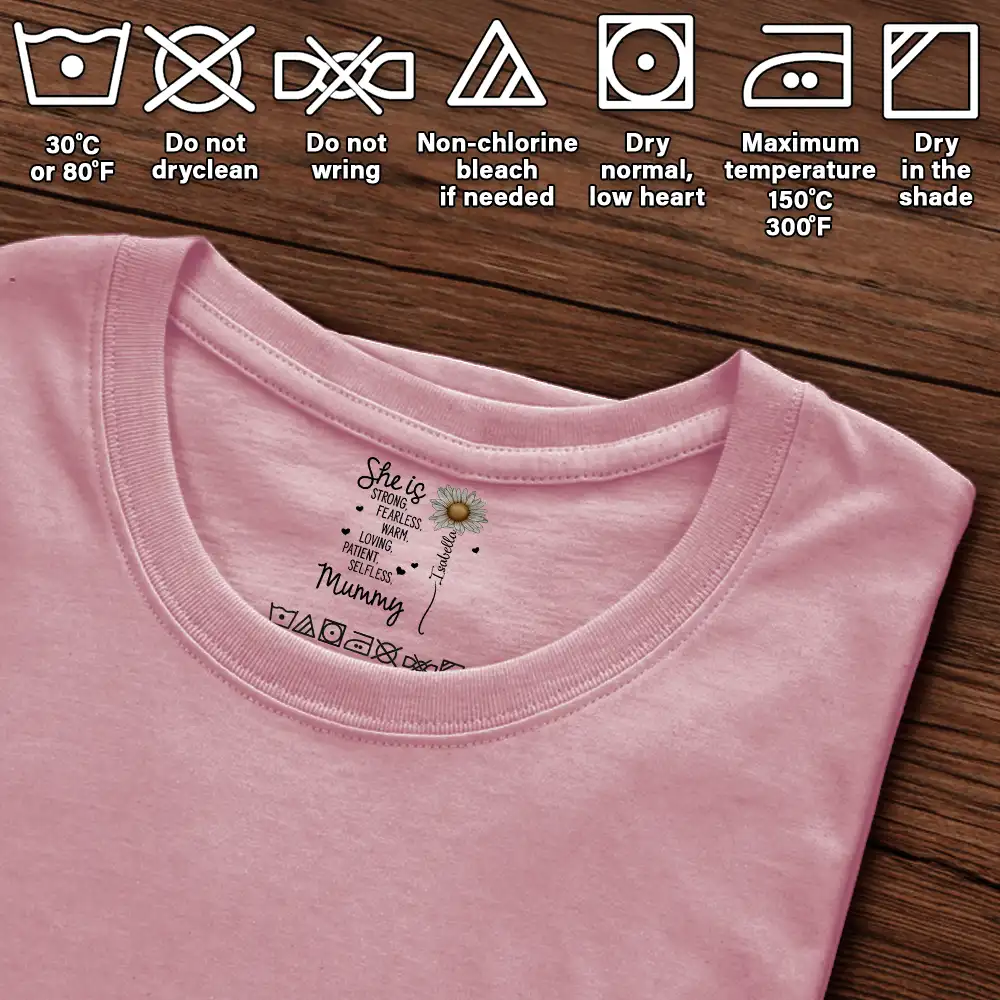 She Is Mom - Personalized T Shirt - Image 6