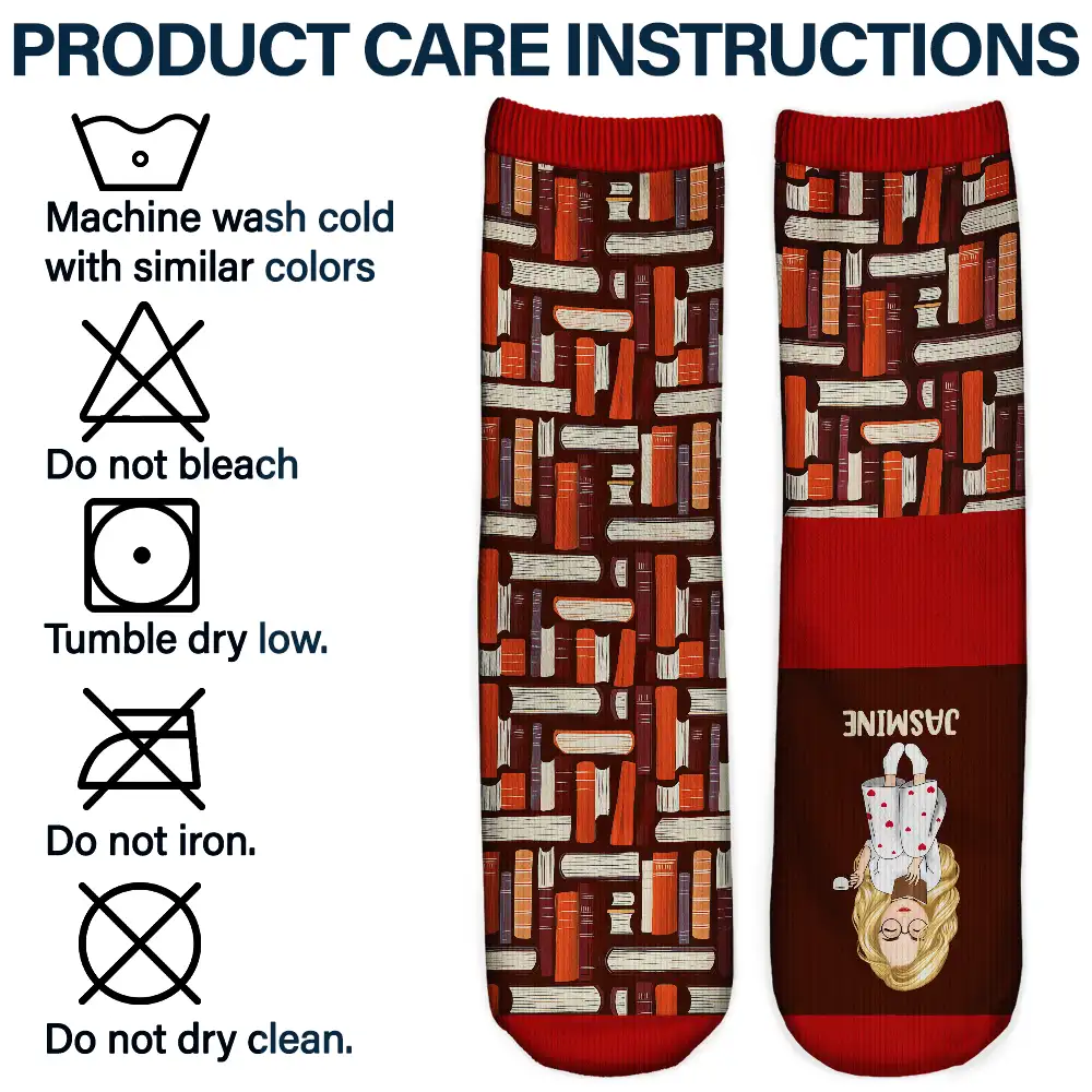 Shhh I'm Reading - Personalized Socks - Image 6