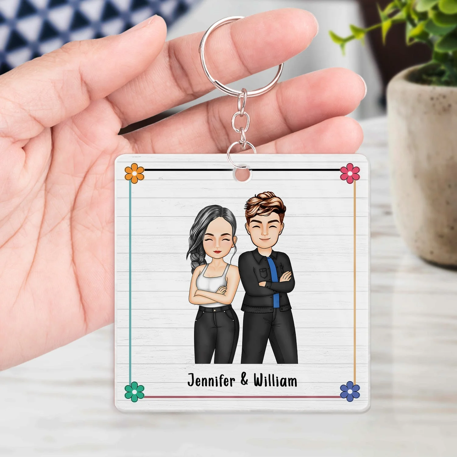 Sibling Congrats On Being My Brother - Gift For Sibling - Personalized Acrylic Keychain - Image 4