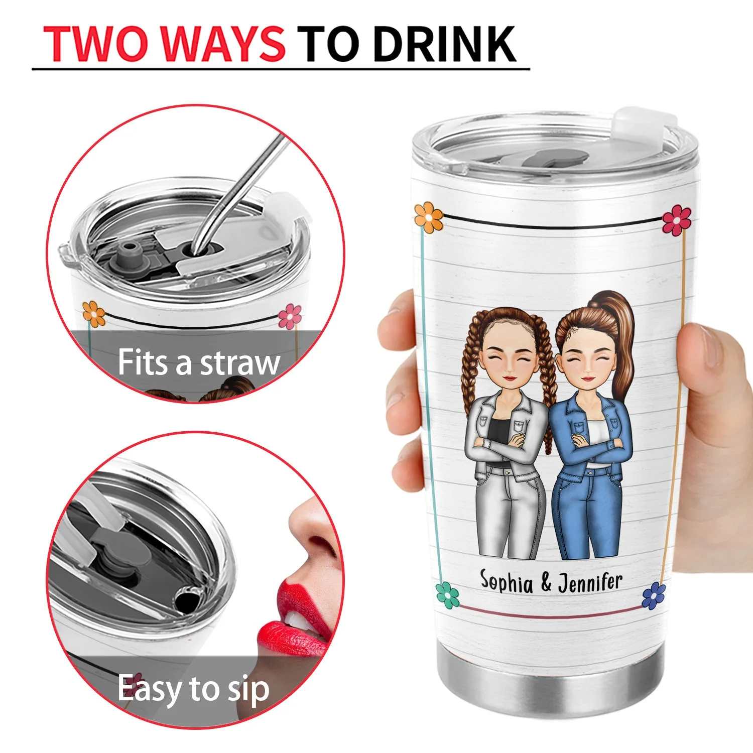 Sibling Congrats On Being My Brother - Gift For Sibling - Personalized Tumbler - Image 3