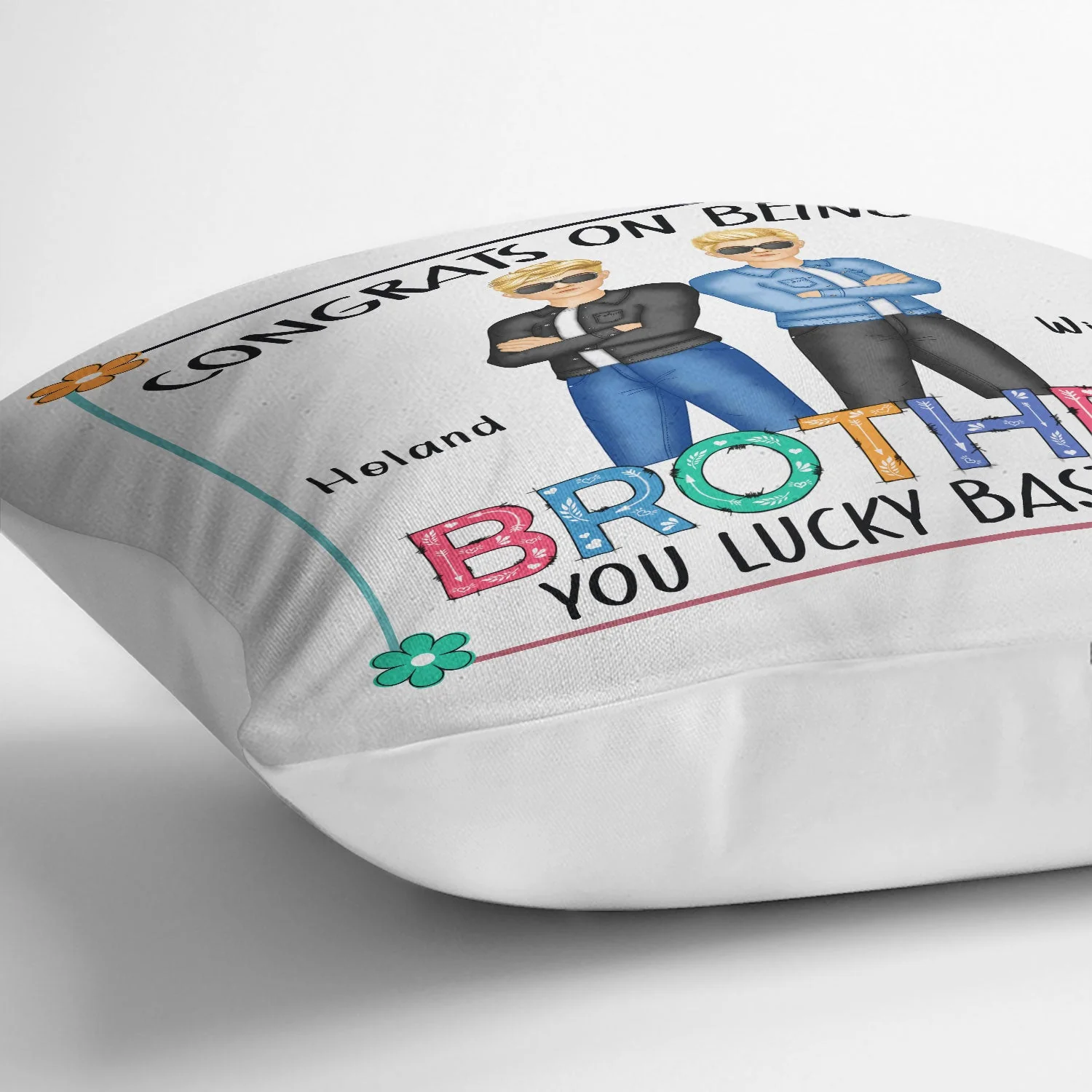 Sibling Fashion Congrats On Being My Sister - Gift For Sibling - Personalized Pillow - Image 3