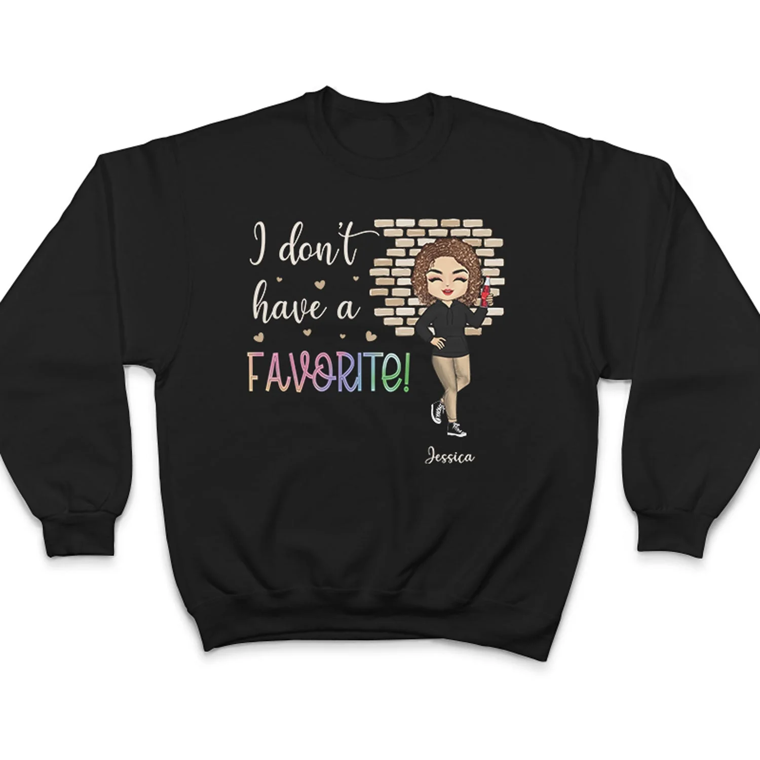 Sibling Funny I'm The Favorite - Personalized Custom Hoodie - Image 5