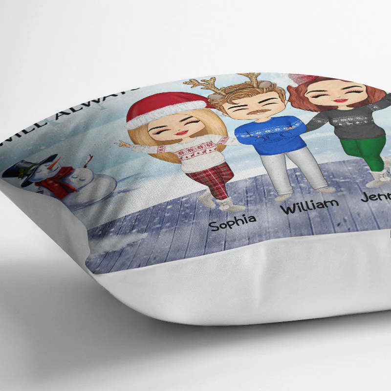 Side By Side Or Miles Apart Sisters And Brothers, Best Friends - Christmas Gift - Personalized Custom Pillow - Image 3