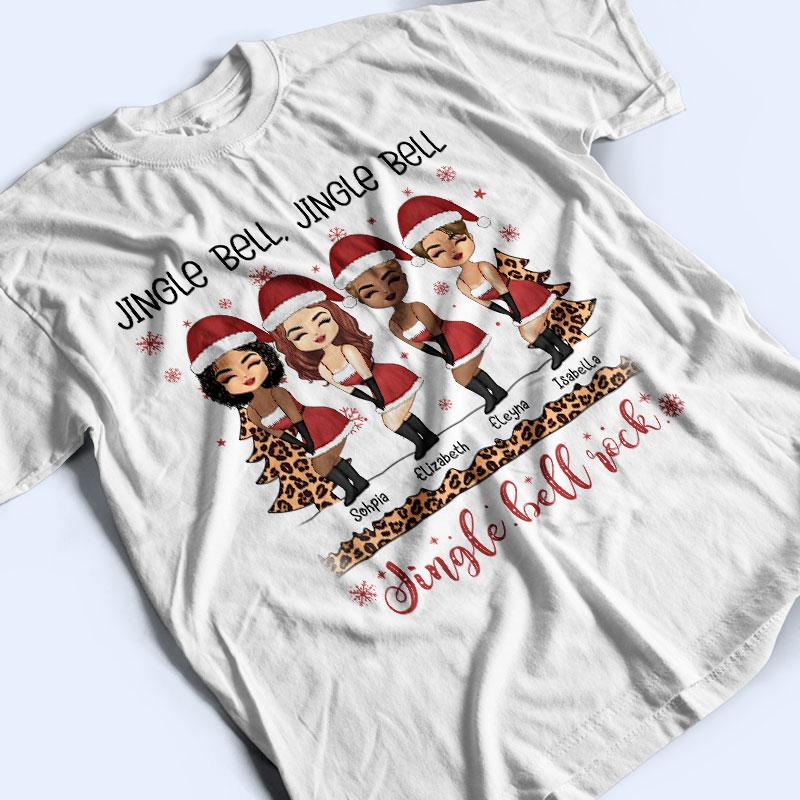 Sister Best Friends Jingle Bell - Christmas Gift For BFF - Personalized Custom T Shirt - Image 3