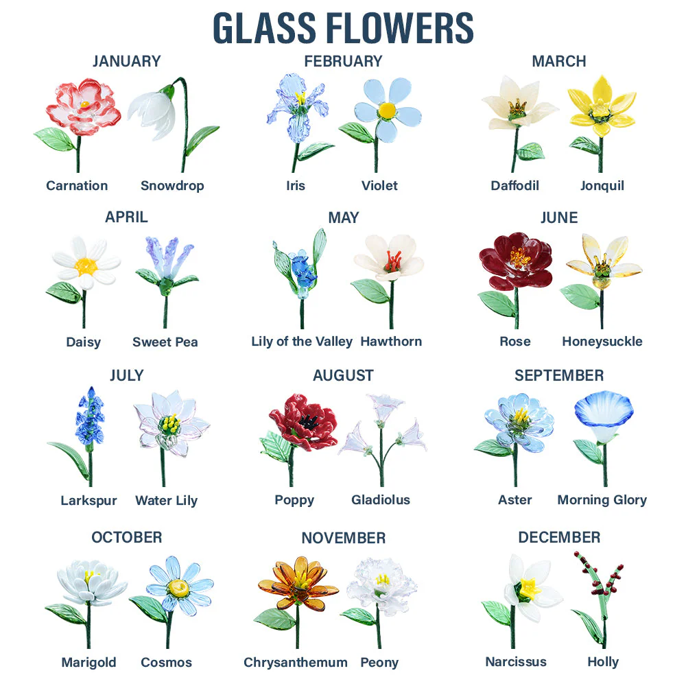 Sisters Are Different Flowers From The Same Garden - Personalized Glass Birth Month Flower - Image 8