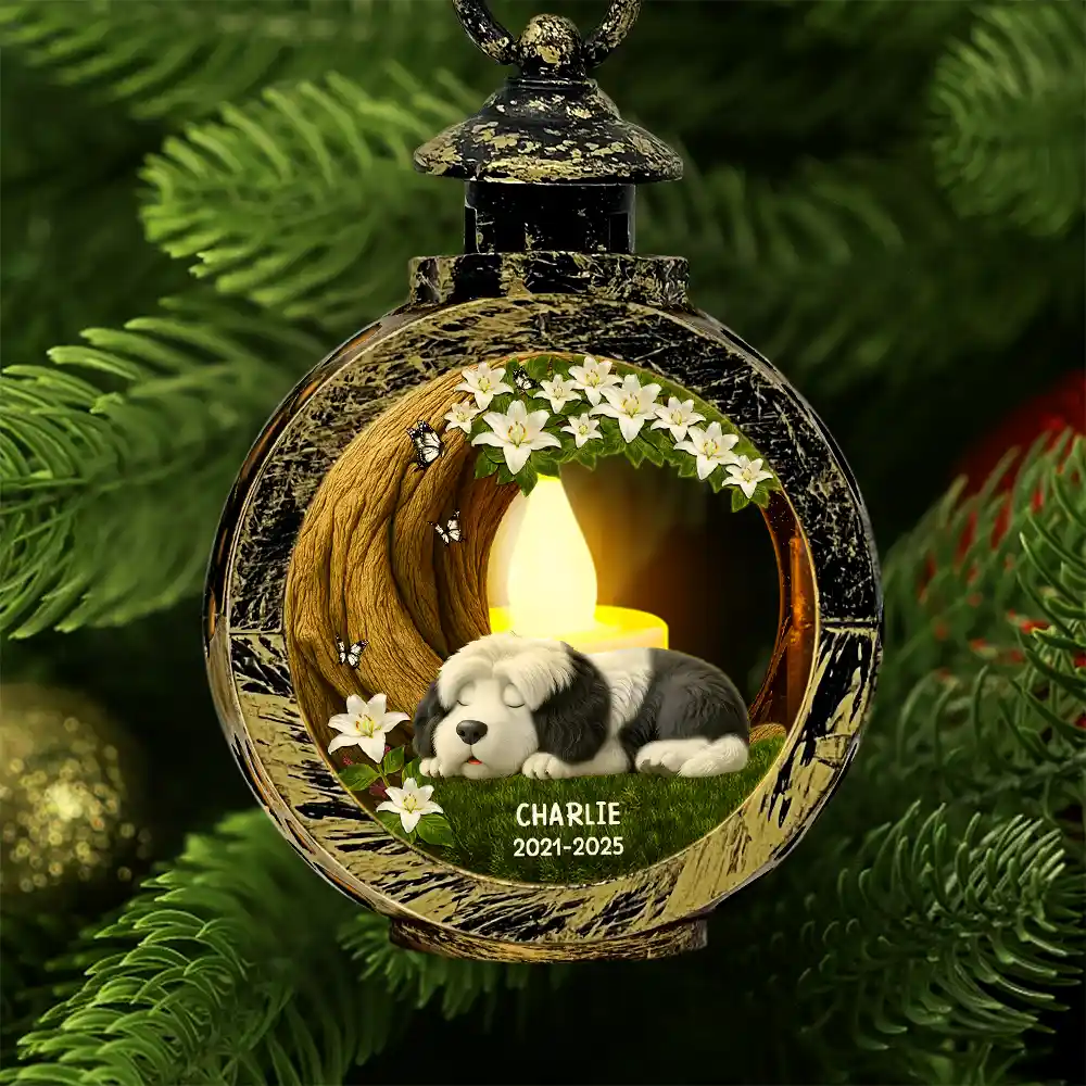 Sleep Peacefully Under the Memory Tree - Personalized Candlelight Lantern Ornament - Image 2