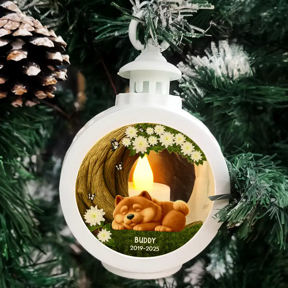 Sleep Peacefully Under the Memory Tree - Personalized Candlelight Lantern Ornament - Image 4