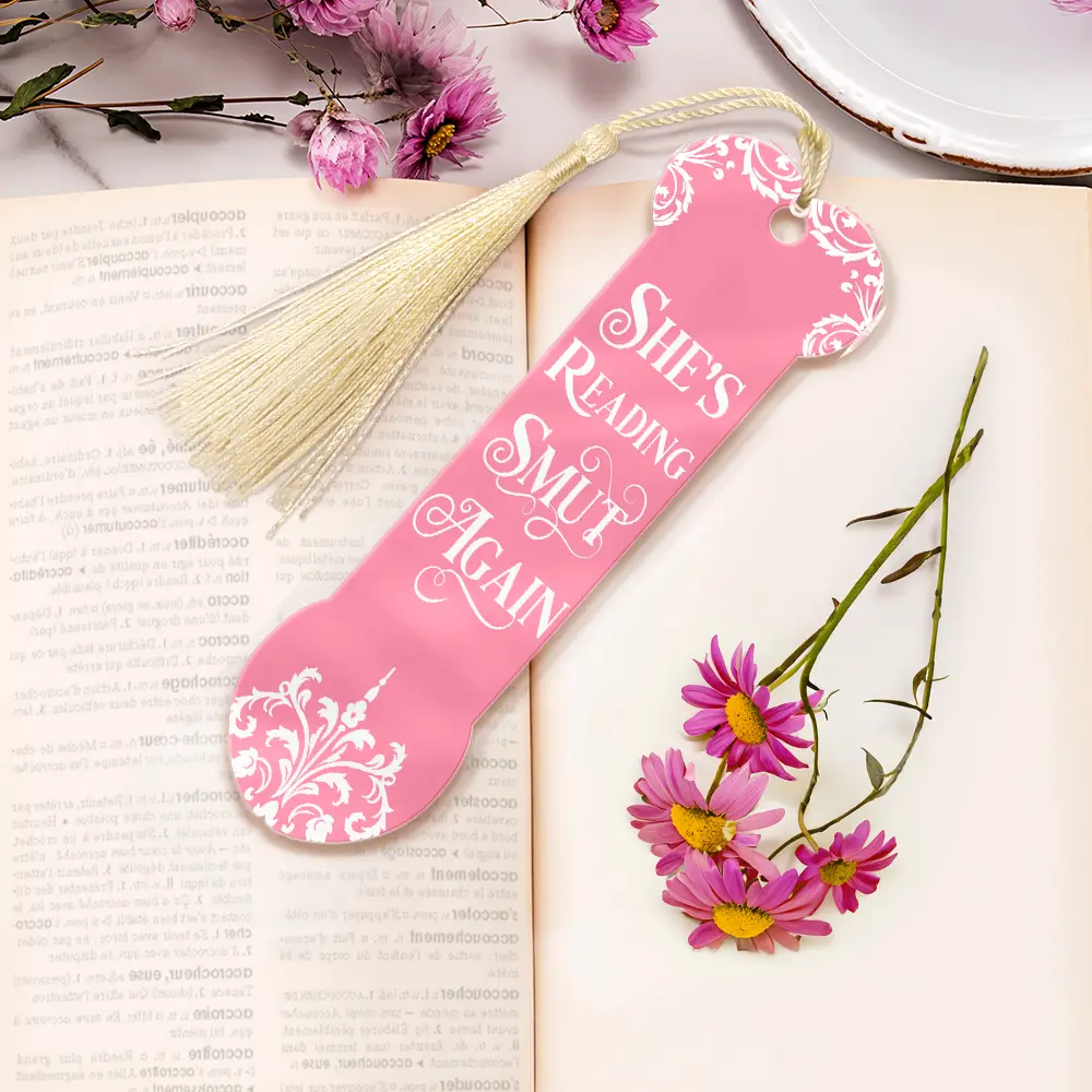 Smut Reading Lovers Funny Bookish Keepsake - Personalized Acrylic Bookmark - Image 6