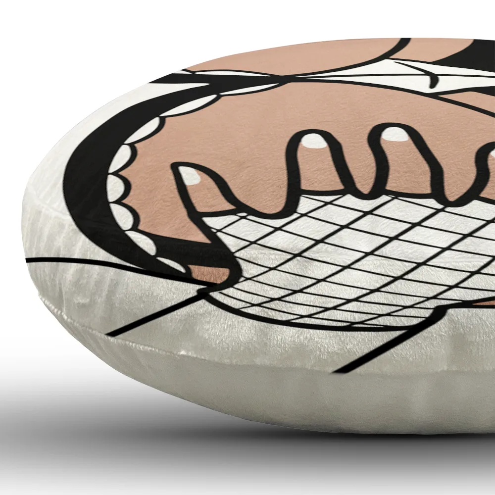 Snack Time Husband Hot Wife Spicy Couple - Personalized Heart Shaped Pillow - Image 5