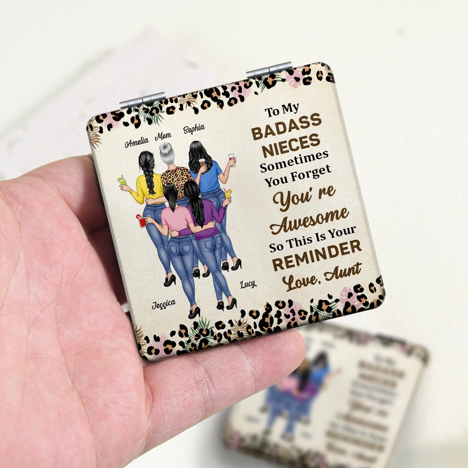 So This Is Your Reminder - Gift For Women, Daughter, Mom - Personalized Square Compact Mirror - Image 3