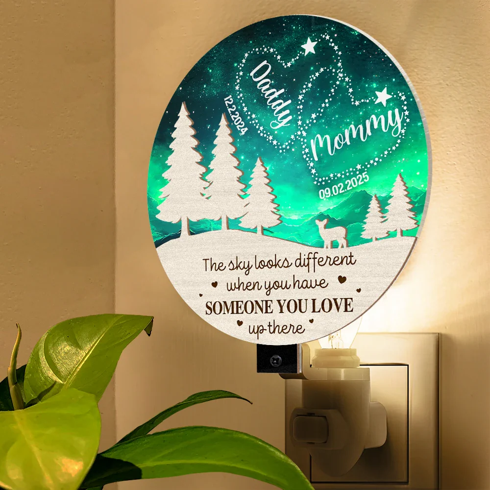 Someone You Love Up There - Personalized Plug-in Night Light - Image 5
