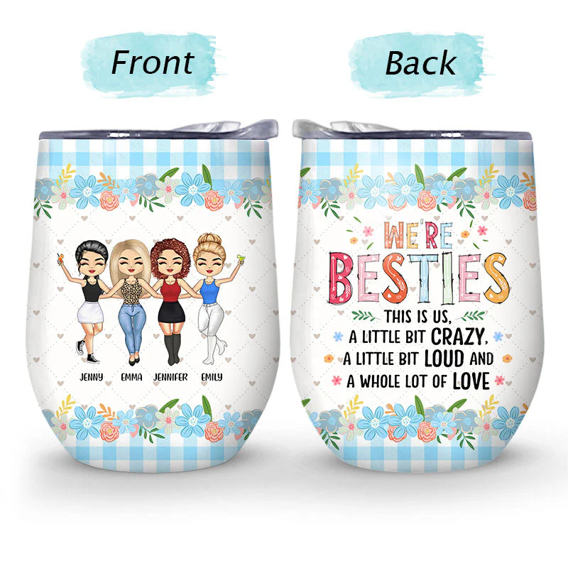 Sometimes You Forget You're Awesome So This Is Your Reminder - Gift For Bestie - Personalized Custom Wine Tumbler - Image 4