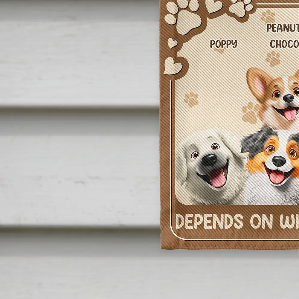 Somewhat Welcome Depend On - Personalized Flag - Image 4