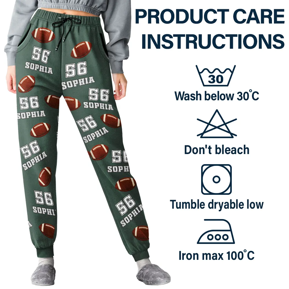 Sports Pattern Baseball Volleyball Basketball - Personalized Sweatpants - Image 5