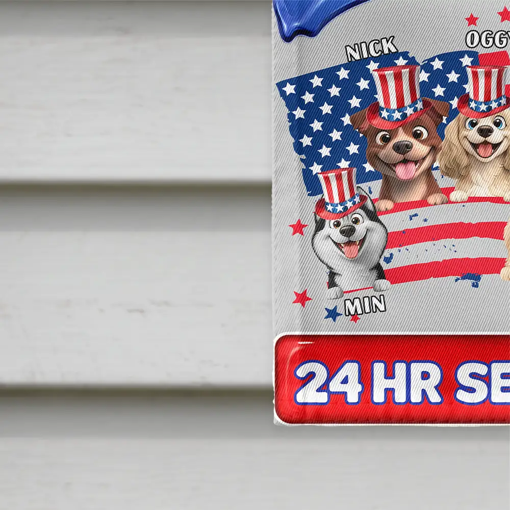 Stars And Stripes Area Patrolled By - Personalized Flag - Image 4