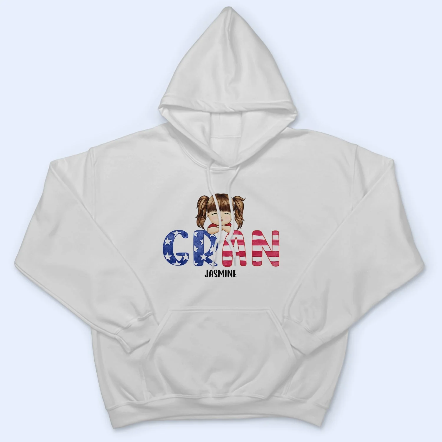 Stars And Stripes Nana Title - Birthday, Loving Gift For Mom, Mother, Mama, Grandma, Grandmother - Personalized Custom T Shirt - Image 4