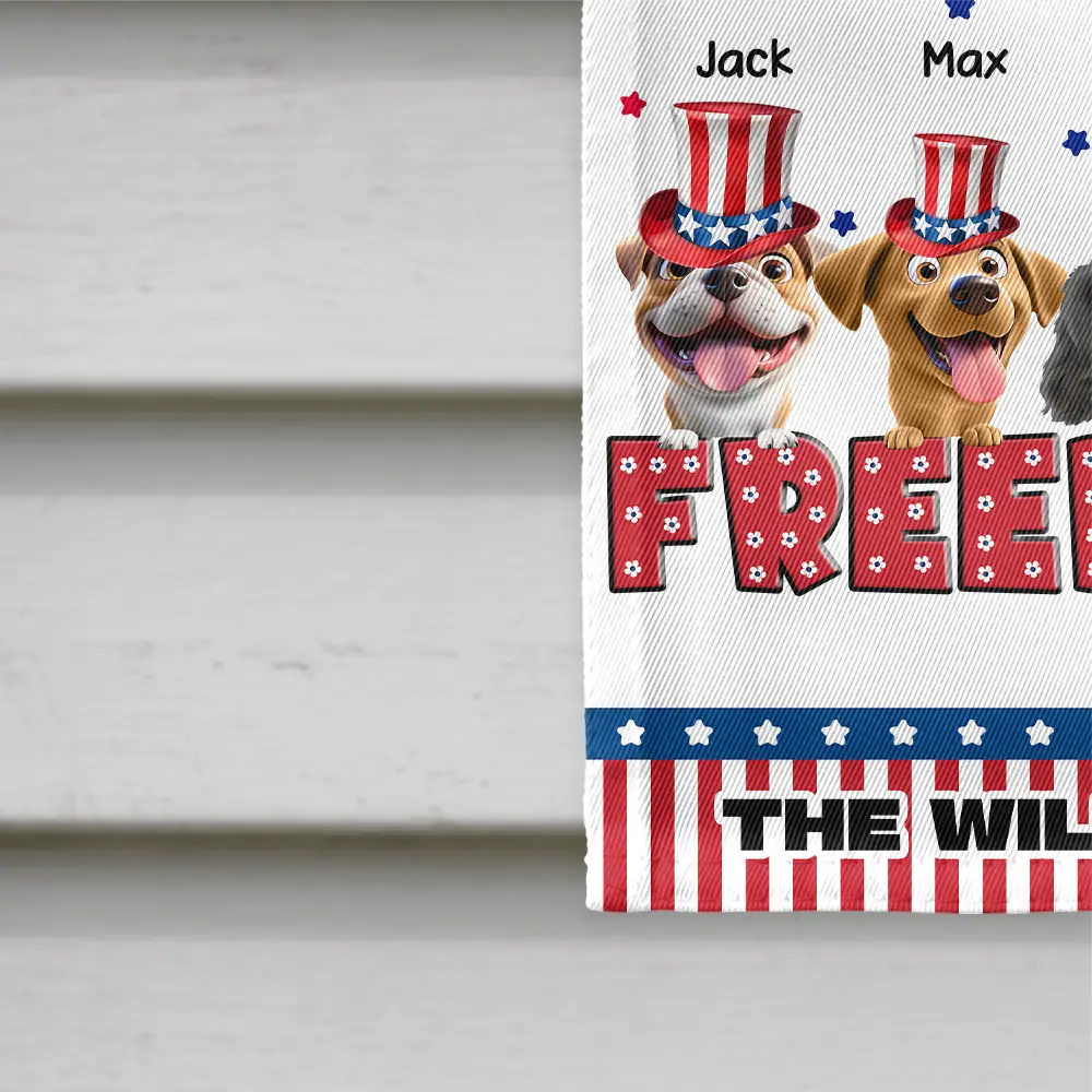 Stars And Stripes Red White & Woof 250 Years - Personalized Flag - Image 4