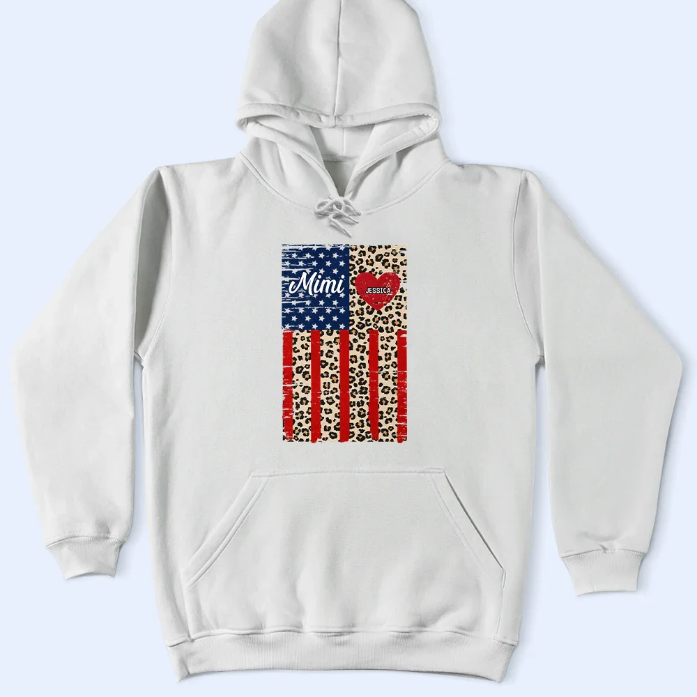 Stars & Stripes Grandma Mimi - Personalized T Shirt - Image 4
