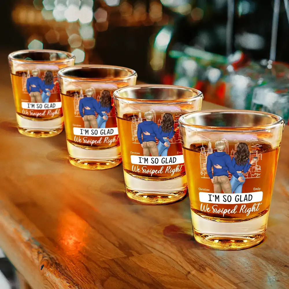 Started With A Message Couples - Personalized Shot Glass - Image 4
