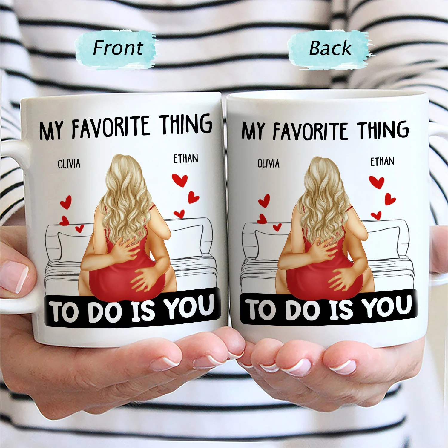 Started With A Message - Gift For Couple - Personalized Mug - Image 2
