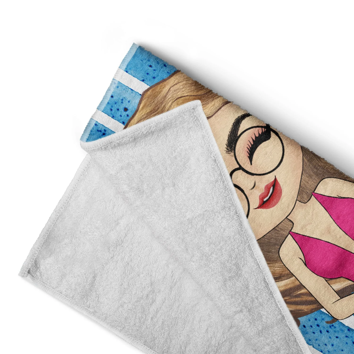Summer, Beach, Pool, Travel - Gift For Her, Him, Besties, Family - Personalized Custom Beach Towel - Image 4