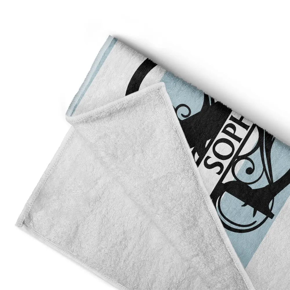 Summer Is Calling Beach Vacation Monogram - Personalized Beach Towel - Image 4