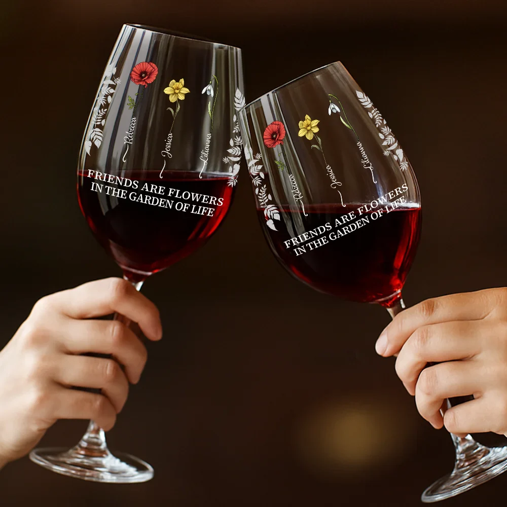 Takes A Long Time To Grow - Personalized Wine Glass - Image 4