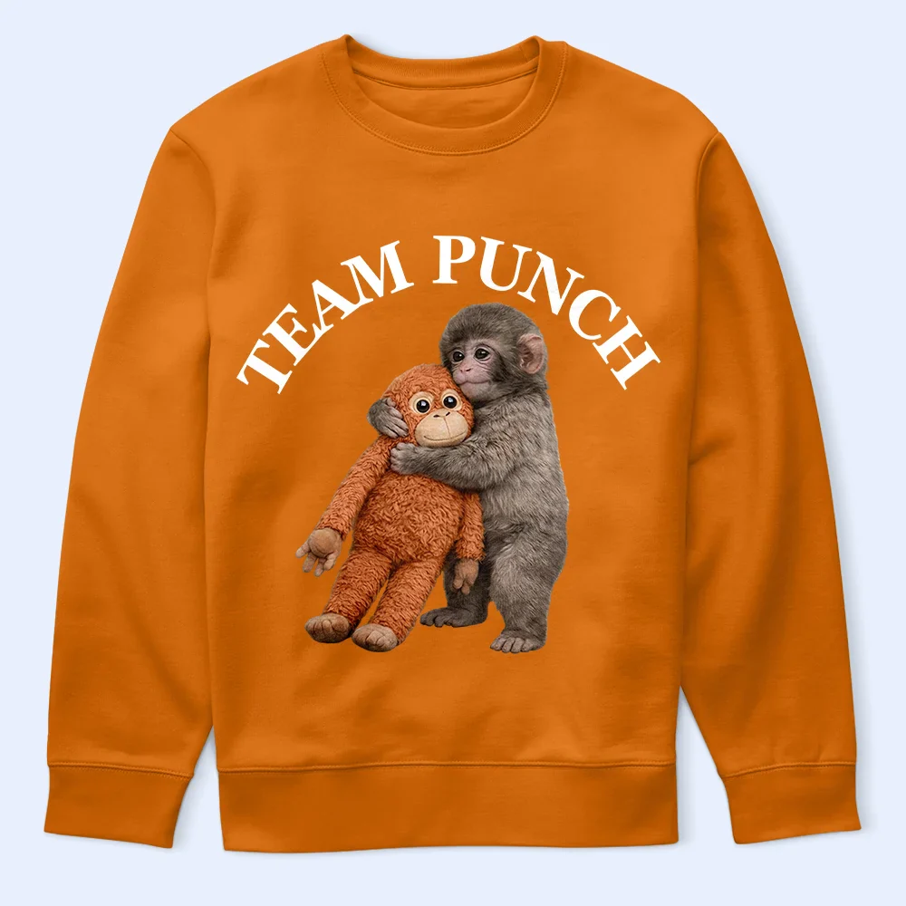 Team Punch Cute Monkey - Personalized T Shirt - Image 5