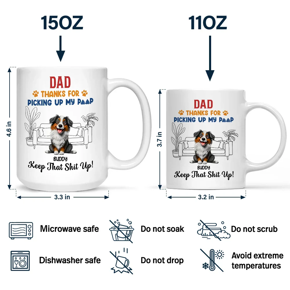 Thank You And Keep That Shit Up - Personalized Mug - Image 4