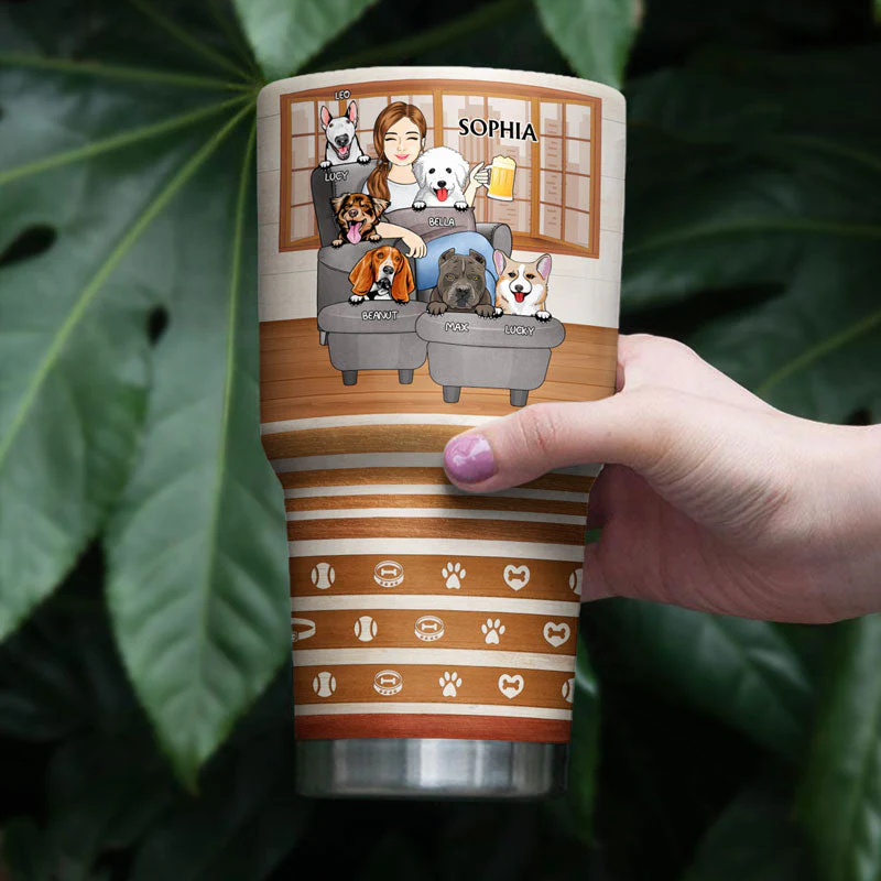 Thank You Best Dog Mom Ever Dog Lovers - Gift For Dog Lovers - Personalized Custom 30 Oz Tumbler - Image 4