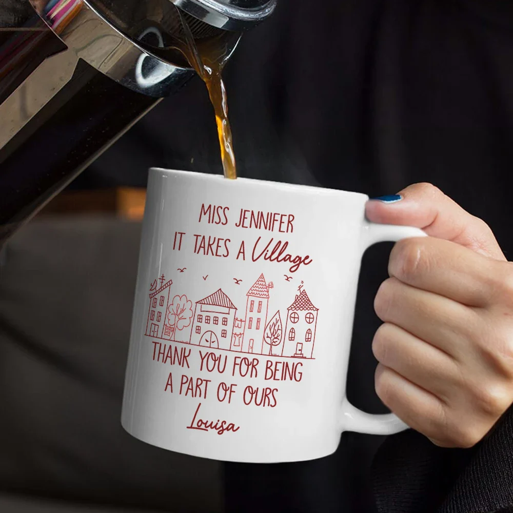 Thank You For Being A Part Of Ours - Personalized Mug - Image 5