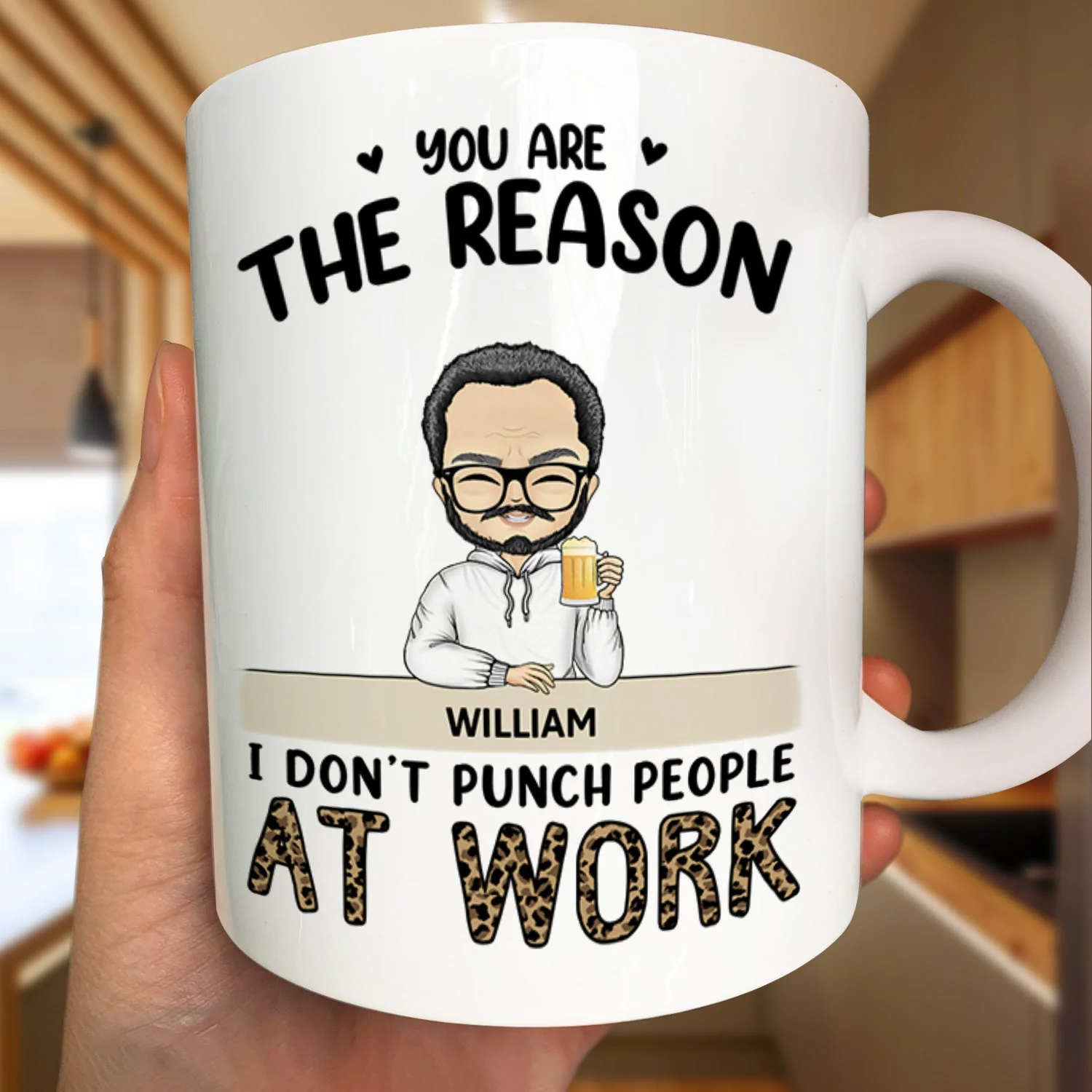 Thank You For Being My Emotional Coworker - Gifts For Colleagues, Besties - Personalized Mug - Image 3