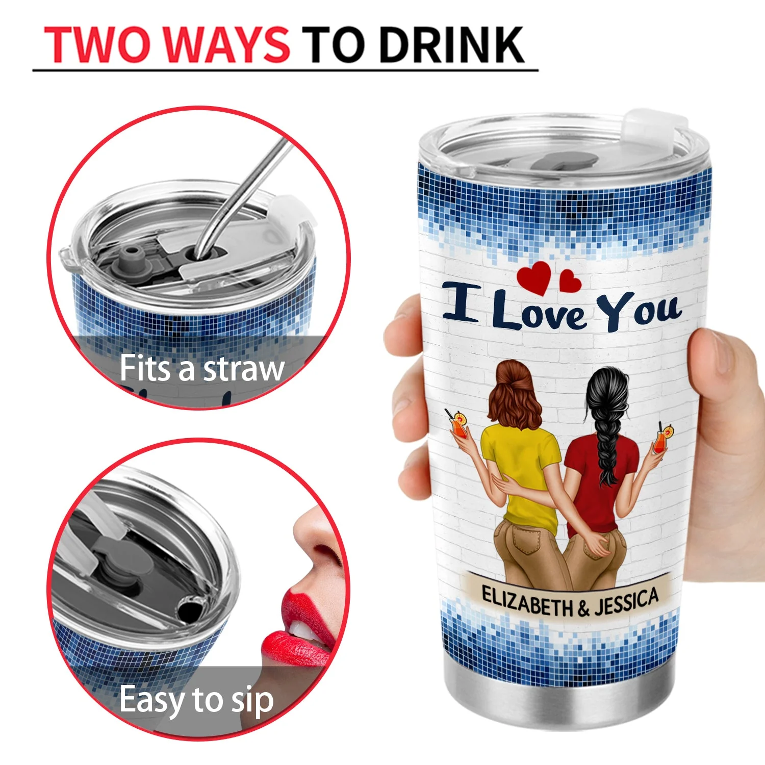Thanks For All The Orgasms Backside - Anniversary, Funny Gift For Couples, Family - Personalized Tumbler - Image 4