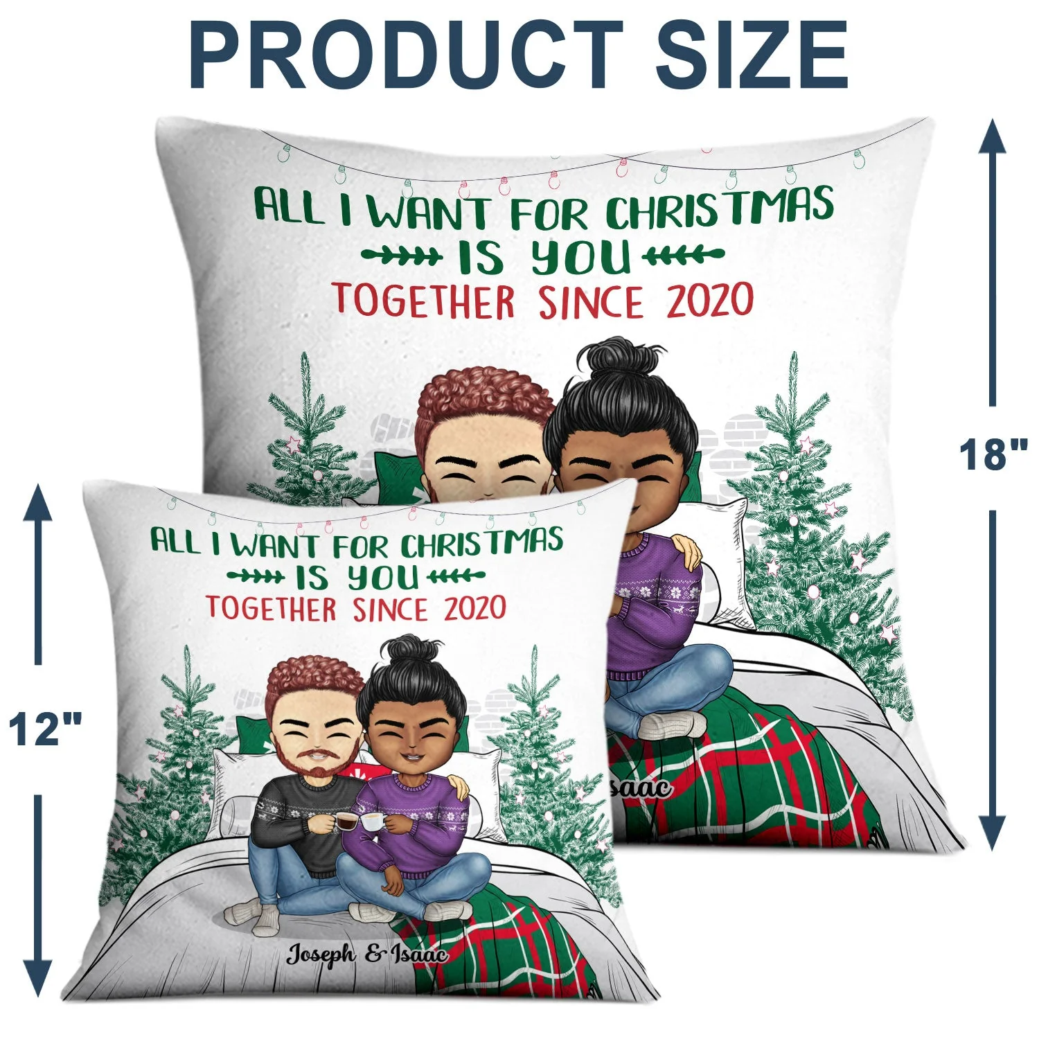 Thanks For All The Orgasms You're The Only One I Want - Christmas Gift For Couple - Personalized Custom Pillow - Image 4