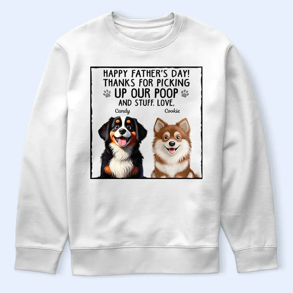 Thanks For Picking Up My Poo Dog Lovers - Personalized T Shirt - Image 5