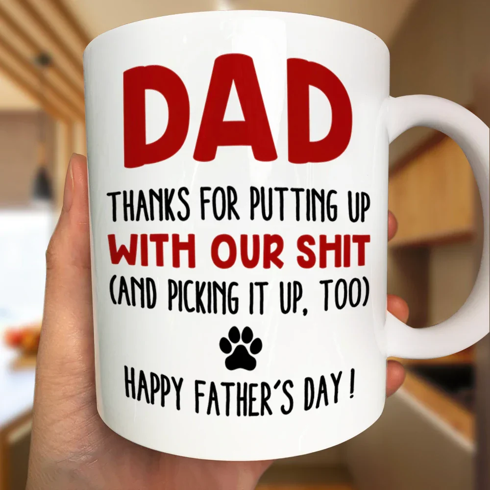 Thanks For Picking Up My Poop - 3D Inflated Effect Printed, Personalized Mug - Image 3