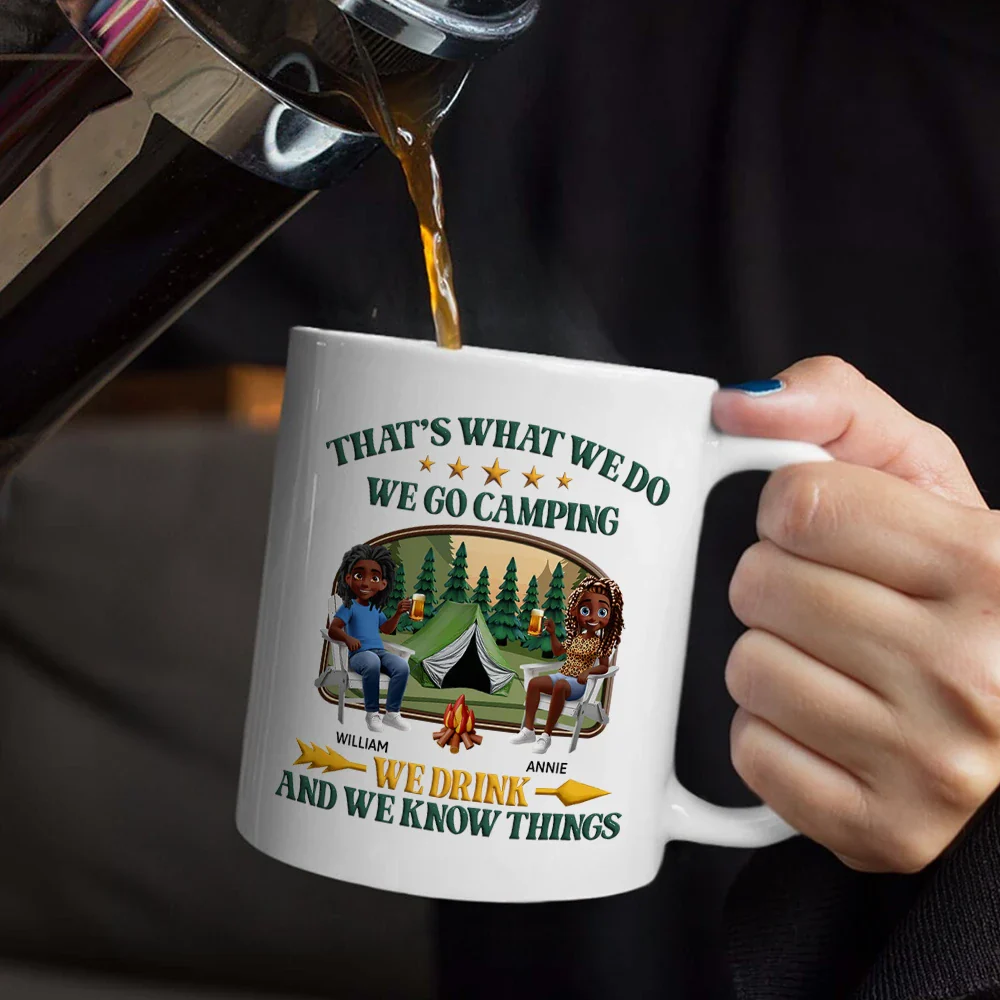 That's What I Do I Go Camping I Drink - Personalized Mug - Personalized Mug - Image 5