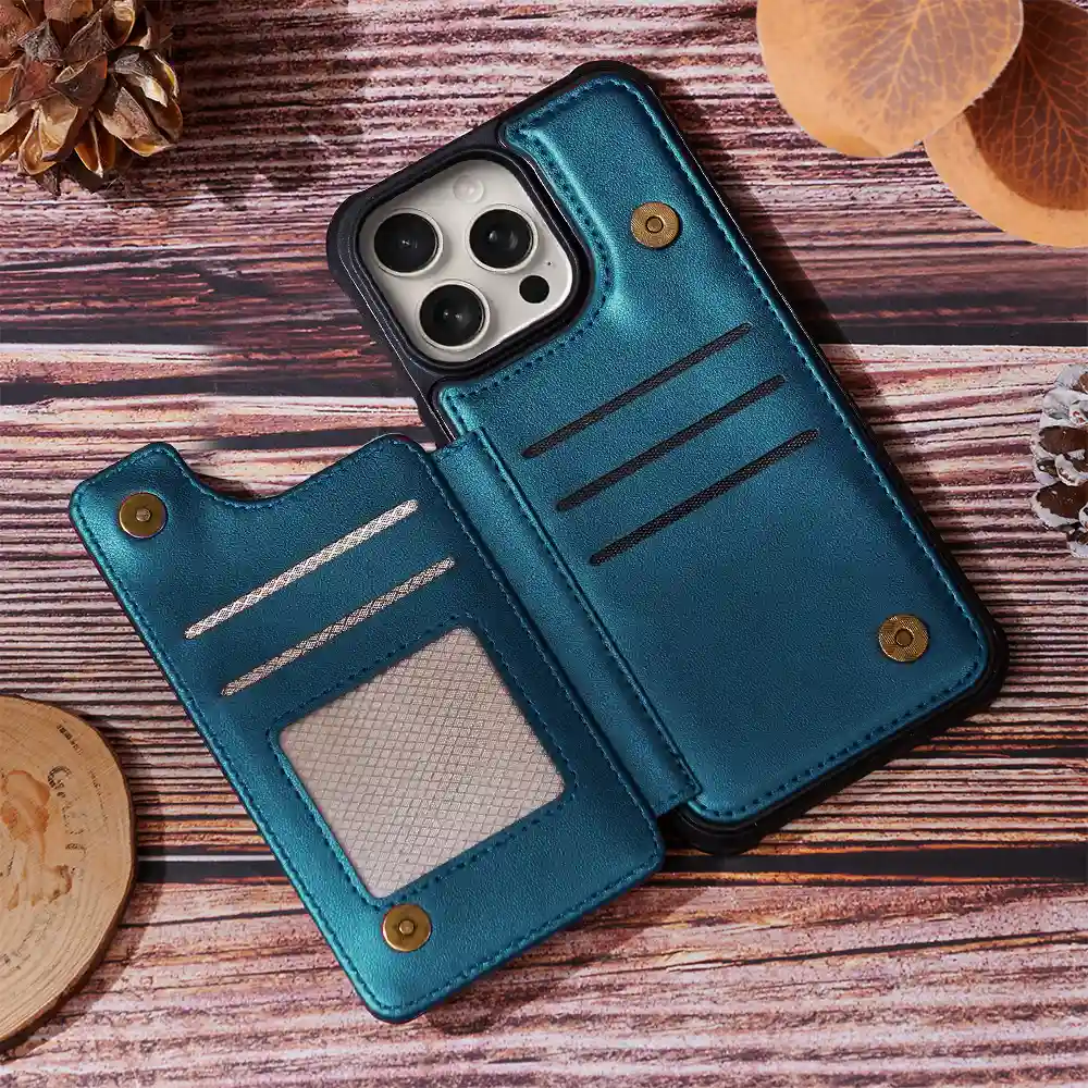 The Beach Is Calling I Must Go - Personalized Leather Flip Wallet Phone Case - Image 6