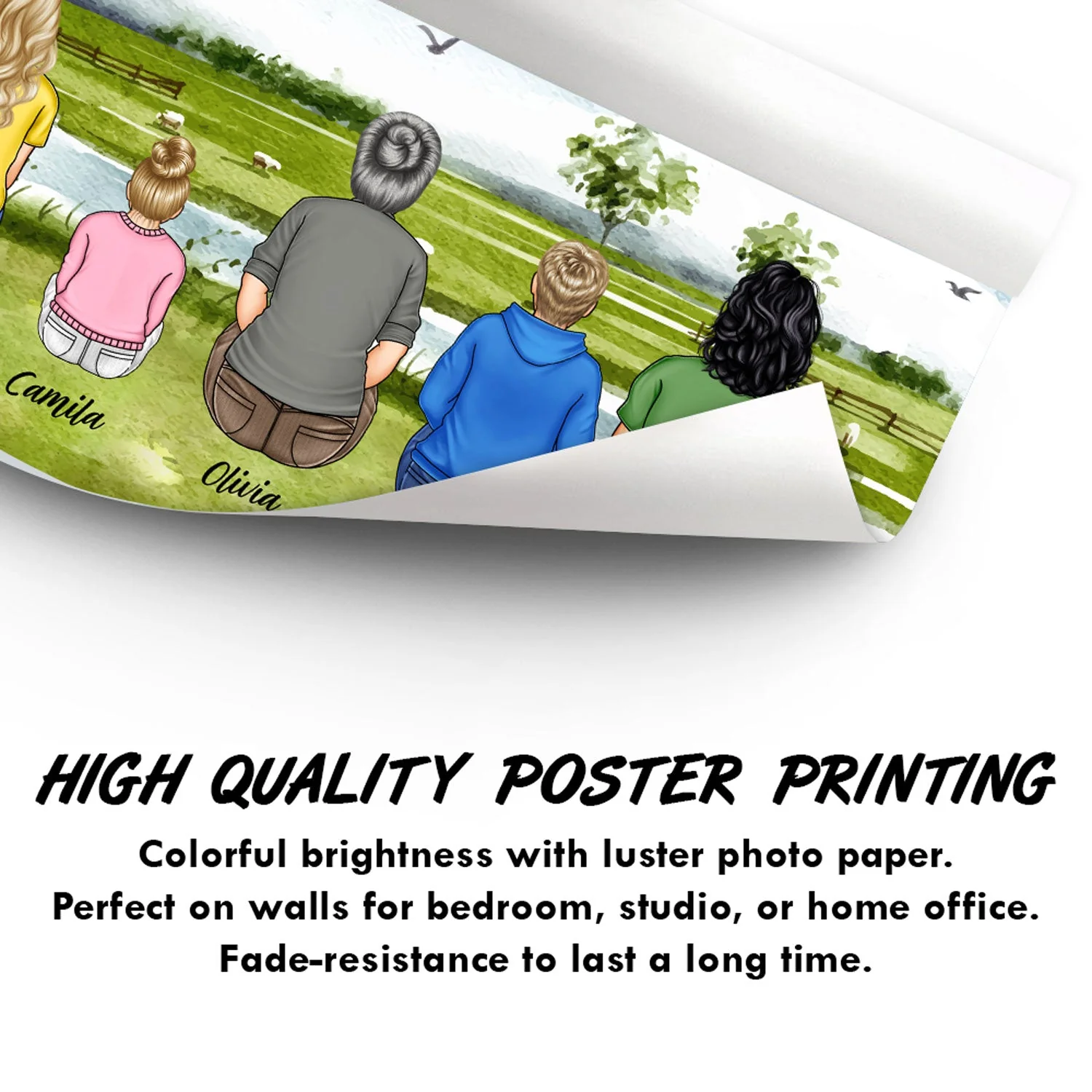 The Best Things In Life Are The People We Love - Family Gift - Personalized Poster - Image 3