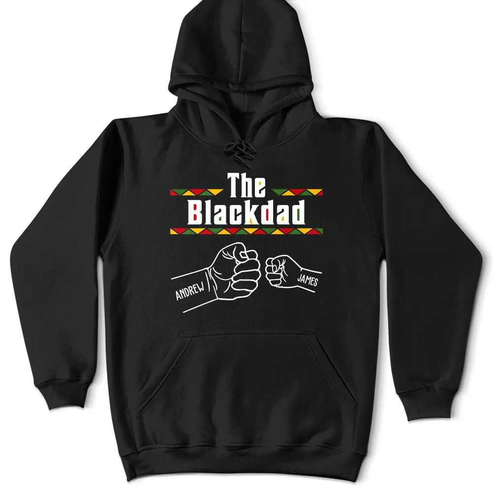 The Blackfather Fist Bump - Personalized T Shirt - Image 5