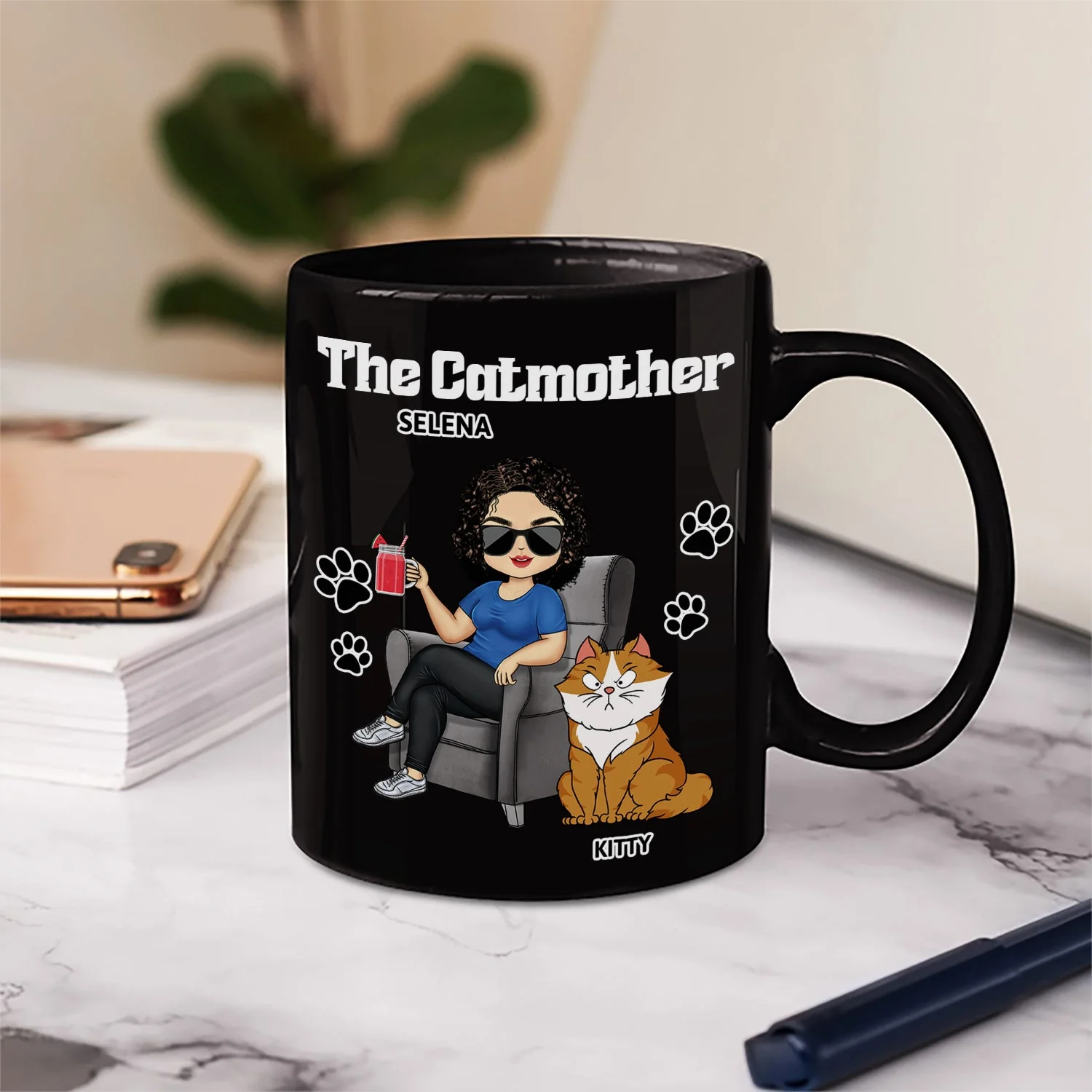 The Cat Mother - Birthday, Loving Gift For Cat Moms, Cat Lovers - Personalized Mug - Image 5