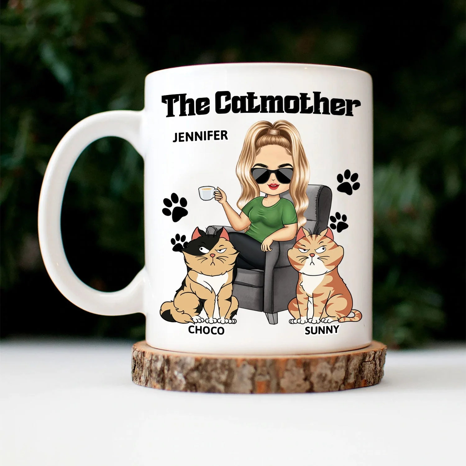The Cat Mother - Birthday, Loving Gift For Cat Moms, Cat Lovers - Personalized Mug - Image 6