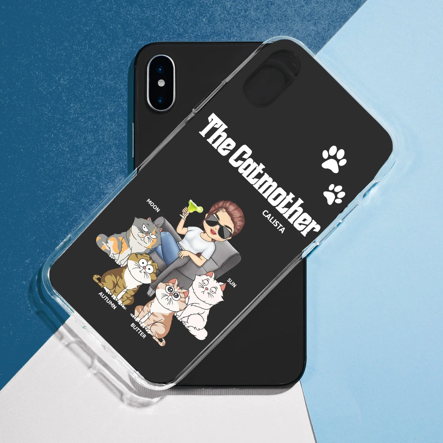 The Cat Mother - Gift For Cat Moms, Cat Lovers, Women - Personalized Clear Phone Case - Image 5