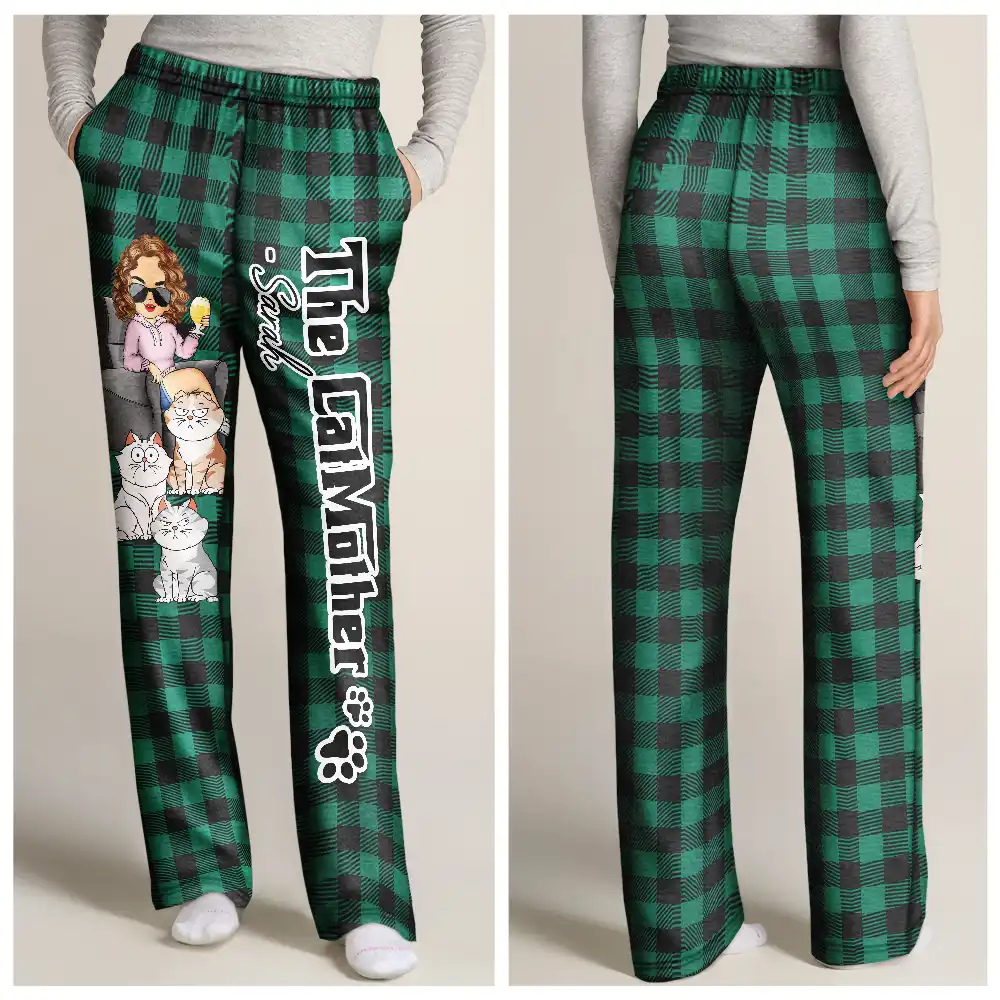 The Cat Mother - Personalized Pajama Pants - Image 3