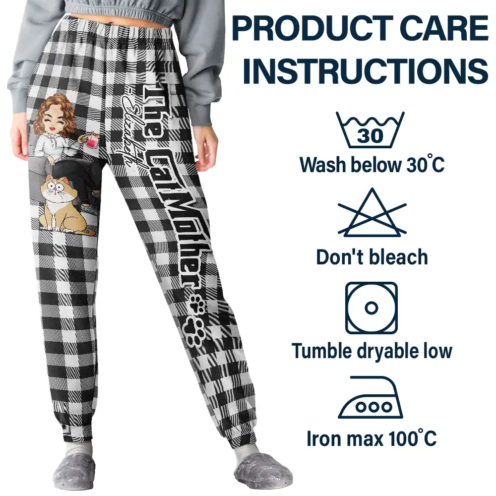 The Cat Mother - Personalized Pajama Pants - Image 5