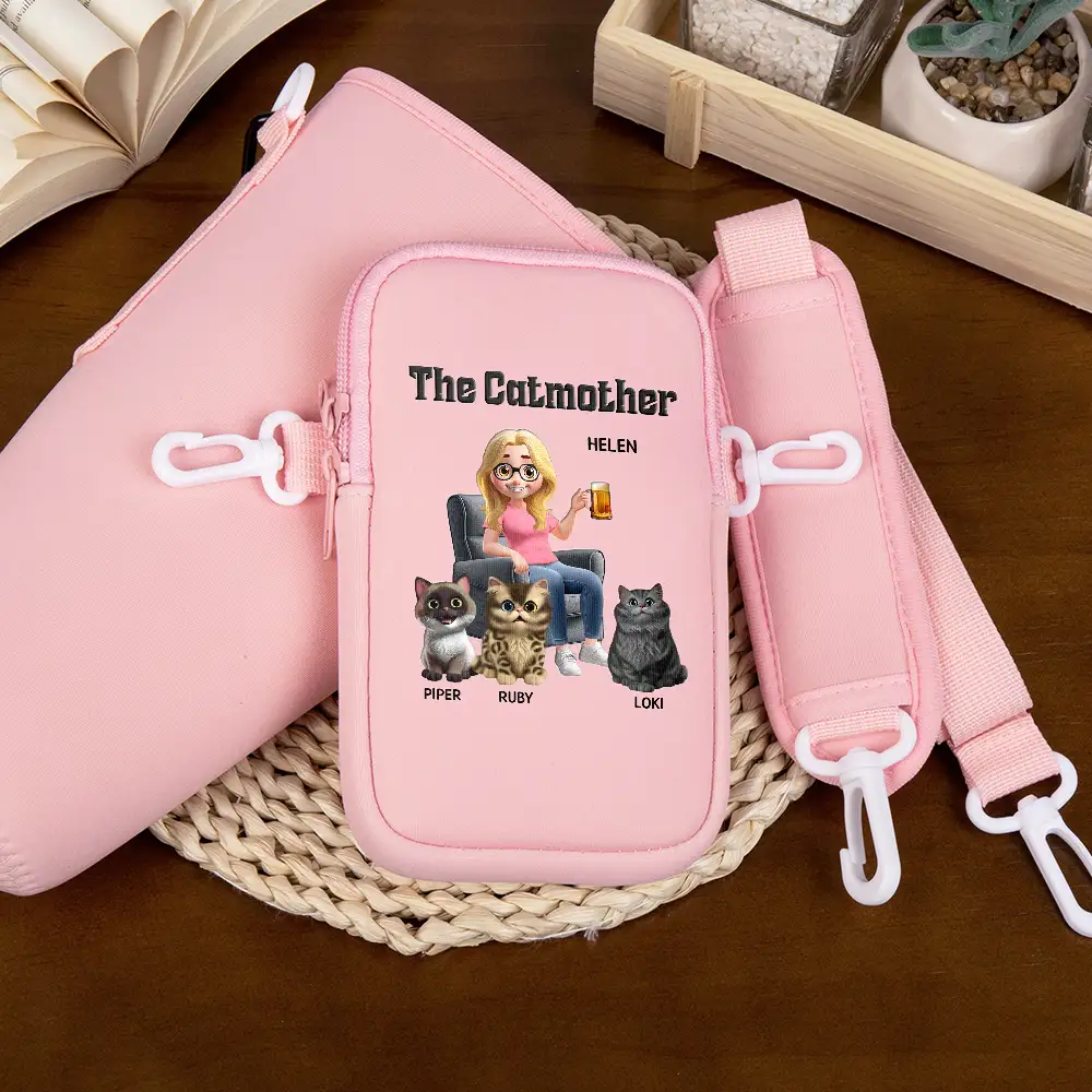 The Catmother - Personalized Bottle Carrier Bag - Image 4