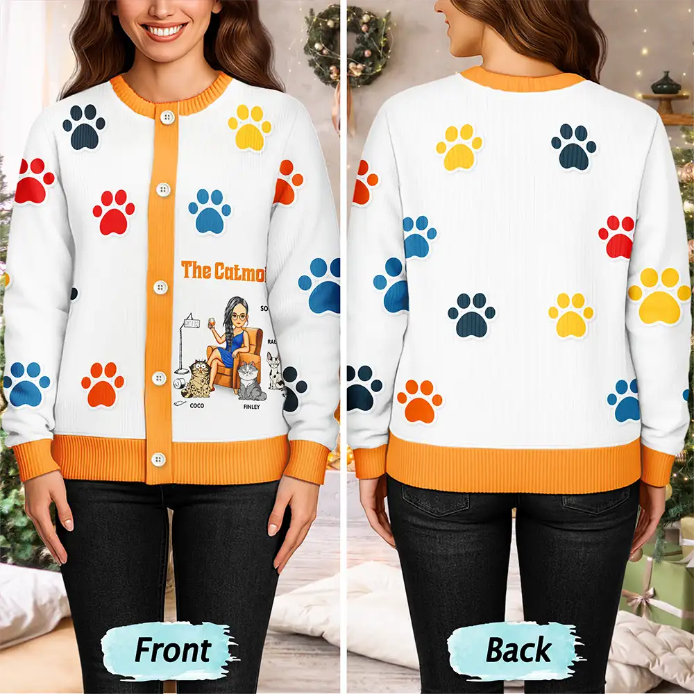 The Catmother - Personalized Cardigan - Image 4