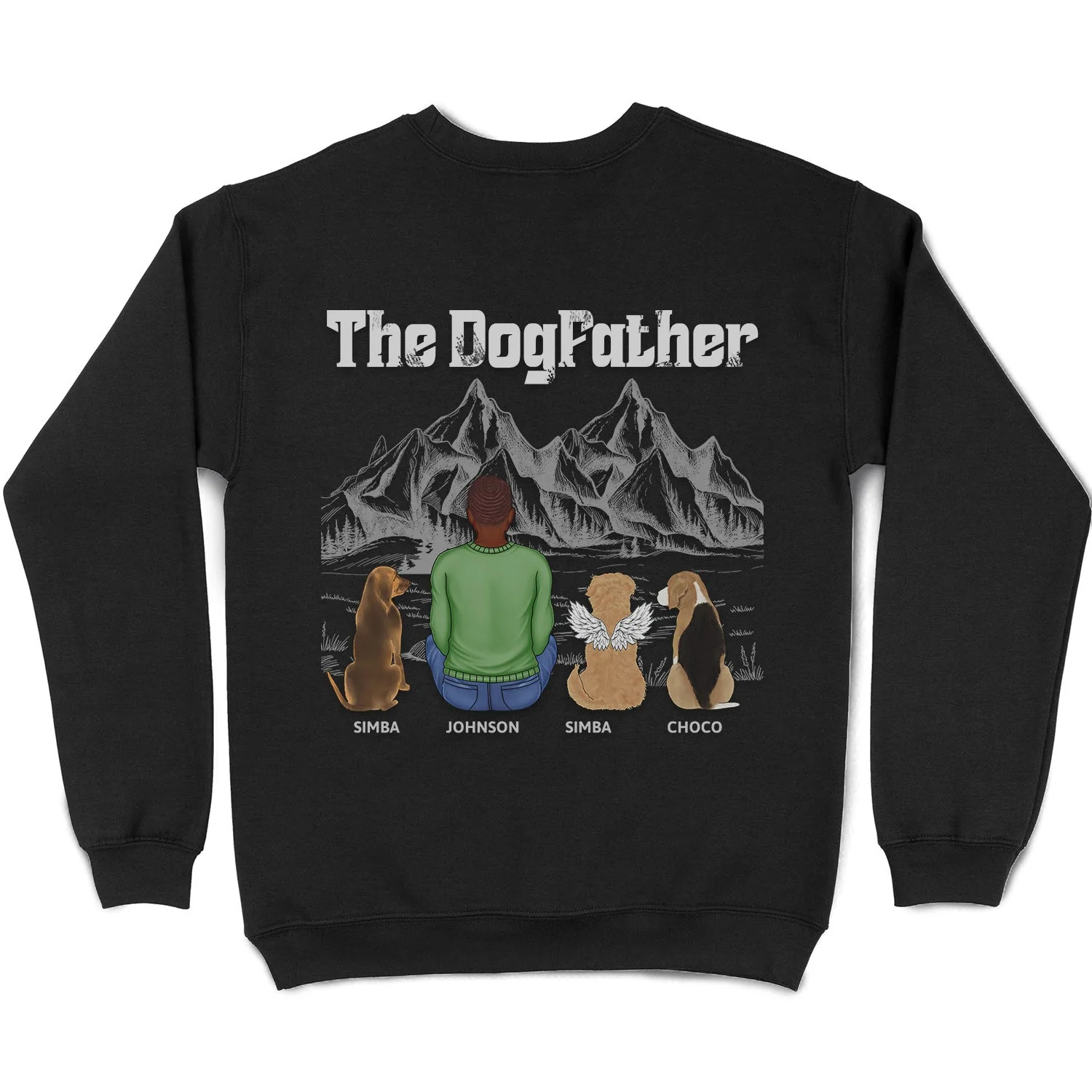 The Dog Father - Birthday, Loving Gift For Dog Dad, Dog Lovers - Personalized T Shirt - Image 5